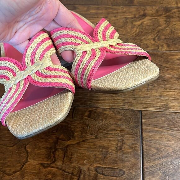 Dolce Vita Haady Woven Rattan Block Heel, Pink, size 10 - Picture 5 of 9